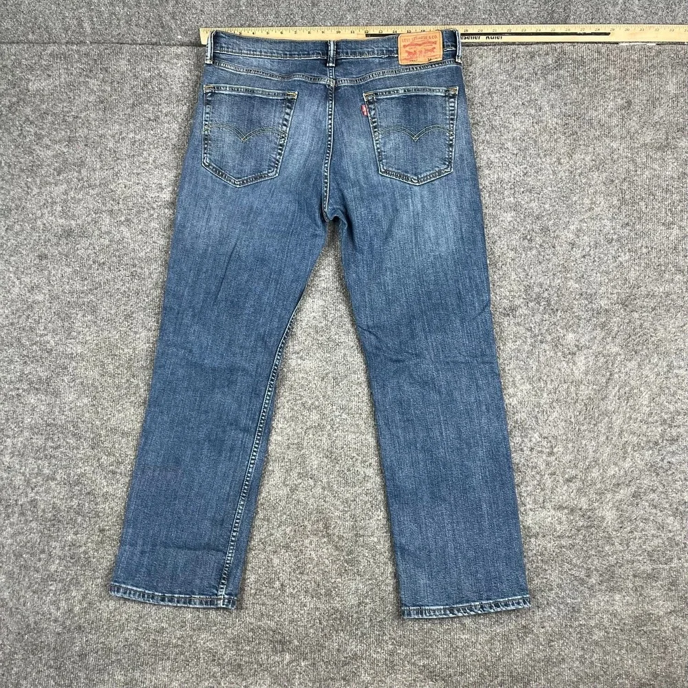 Levis 505 Jeans Mens Size 36x30 Blue Straight Leg Regular Fit Denim‎ Casual
